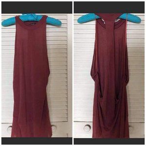 Nasty Gal Top  Racer Back Mock Turtleneck Top L